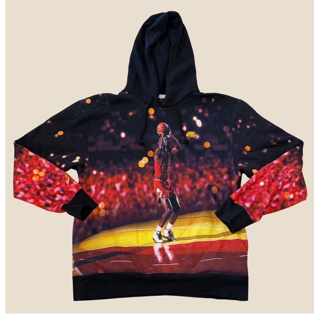 Nike Air Jordan Michael Jordan Jumpman Fleece Hoodie Mens Large Black DC9610-010